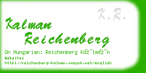 kalman reichenberg business card